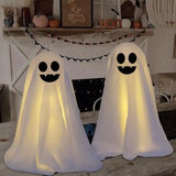 Gaeaspace  -  Spooky Ghost Halloween Decor Light Halloween Ghost Decoration Haunted House Bar Standing Ghost Horror Props with Lights