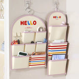 Gaeaspace  -  Wall Closet Hanging Storage Organizer with 7 Pockets Hanging Pocket Pantry Organizer for Bedroom Closet Shelves with Hook