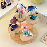 Gaeaspace  -  Wooden Display Case for Figures Desktop Action Figure Display Stand Case for Pop Mart Creative Dolls Storage Organizer Rack