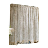 Gaeaspace  -  Nordic creamy tassels, semi opaque curtains, semi opaque curtains, milky tea color