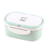 Gaeaspace  -  Wheat Straw Lunch Box for Kids Cartoon Bento Box Portable Eco-friendly Food Container for Picnic School Microwavable