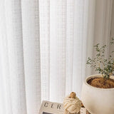 Gaeaspace  -  Light Transmitting Opaque Curtain Japanese Style Bedroom Curtains Log Style Living Room Ins Style Balcony Bay Window Drapes