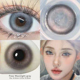 Gaeaspace  -  1 Pair Colorful Natural Contact Lenses For Eyes Cosmetic Blue Lenses Beauty Brown Grey Lenses Eye Lentes with Diopter