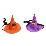 Gaeaspace  -  Pet Halloween Spider Web Witch Pet Hat Elastic Hair Band Pet Supplies Dog Cat Pumpkin Bat Hat Hair Happy Helloween Party