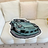 Gaeaspace  -  Enthusiast Racing Car Shaped Tufting Rug Soft Tufted An-slip Floormat Sofa Feet Mat Carpet Entrance Doormats Absorbent