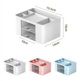 Gaeaspace  -  INS Cute Desktop Cosmetics Storage Box Multi-Functional Office Study Pen Holder Marker Stationery Division Organizing