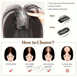 Gaeaspace  -  Synthetic Topper Hairpiece False Bang Clip-In Bangs Extension Natural Fake Fringe Invisible Clourse Hairpiece for Women