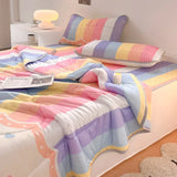 Gaeaspace  -  3 Piece Reversible Quilt Set Soft Microfiber Lightweight Bedspread Summer Comforter Set Bed Cover Blanket for All Season