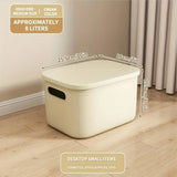 Gaeaspace  -  1/2 Pcs Plastic Storage Bins, Stackable Baskets with Lid and Handle,Colorful Desktop Box Cubby Containers