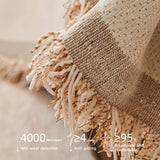 Gaeaspace  -  Nordic Tassel Throw Blanket Single Full Four Season Sofa Cover Dust Anti-cat Scratch Protection Cover Sofa Blanket