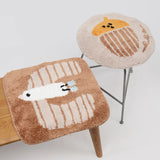 Gaeaspace  -  Cartoon Tufting Seat Mat Cushion Soft Round Square Bird Pinecone Floor Chair Pad Home Office Warm Decor Autumn Winter 40x40cm