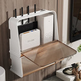 Gaeaspace  -  Wall Hanging Wireless Wifi Router Shelf Storage Box Wire Cable Storage Case Cable Power Bracket Organizer Plug Board Storage Box