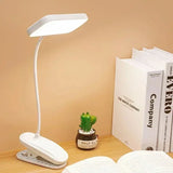 Gaeasapce  -   USB Rechargeable Reading Desk Lamp Eye-protection lamp  Three-speed Dimming Portable Folding Clip-on Bedside lamp