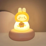 Gaeaspace  -  LED night lights for Children bedroom cute animal pig rabbit lamp Touch Sensor Dimmable child Holiday Gift USB Rechargeable