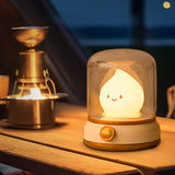 Gaeaspace  -  Cute Kerosene Lamp Candle Night Light Desktop LED Decorative Lamp USB Rechargeable Night Light Bedroom Creative Children's Gift