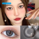 Gaeaspace  -  Fine flash gray Colored Contact Lenses soft for eyes small Beauty Pupil myopia prescription degree yearly natural new big