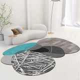 Gaeaspace  -  Nordic Creative Bedroom Carpet Shaped Living Room Sofa Coffee Table Rug Study Office Rugs Porch Anti-fouling Non-slip Carpets