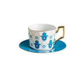 Gaeaspace  -  Blue Eye Ceramic Coffee cup European Fashion Coffee cup Dish Set Home Afternoon Tea Tea Cup tea cups and saucer sets  coffee cup