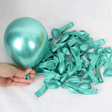 Gaeaspace  -  126Pcs Mermaid Tail Balloon Garland Kit Metallic Purple Pink Green Balloons for Girls Little Mermaid Birthday Party Decorations