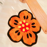 Gaeaspace  -  Chic Tufting Floral Living Room Carpet Bright Begonia Bedroom Rug Area Floor Pad Anti Slip Mat Doormat Aesthetic Home Decor