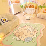 Gaeaspace  -  Cartoon Cute Carpet Girl Room Decoration Rugs Comfortable Soft Bedroom Rug Large Area Living Room Decoration Carpets Tapis سجادة