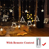 Gaeaspace  -  Christmas Decor String Garland Curtain Light LED For Wedding Home Christmas Tree Ornament Navidad Xmas Gift New Year