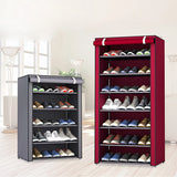 Gaeaspace  -  8 Layers Dustproof Shoe Cabinet Simple Sneakers High Heels Storage Rack Bedroom Dormitory Shoe Rack Bag Debris Organizer