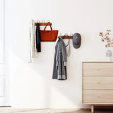 Gaeaspace  -  Creative Wooden Wall Mounted Coat Rack with Double Hooks Clothing Rail for Hat Towel Robes Hanger Perchero Hallway Furniture