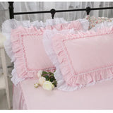 Gaeaspace  -  1 piece Romantic beauty pillow case Pink Ruffle Lace pillowcase pillow covers decorative Bedding Pillowcases body pillow sham