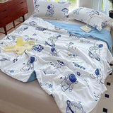 Gaeaspace  -  Baby Summer Cool Quilt Washed Cotton Infant Toddler Comforter Blanket Crib Quilt for Boys Kids Nap Quilt Air Conditioner Cover