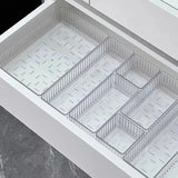 Gaeaspace  -  Clear Plastic Drawer Organizers Set Versatile Bathroom and Vanity Drawer Organizer Trays Storage Bins for Makeup Kitchen Gadgets