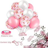 Gaeaspace  -  Pink Happy Birthday Foil Balloons Princess Party Decorations Adult Kids Girl 1 2 3 4 5 6 7 8 9 10 15 25 30 35 40 50 60 Year Old