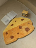 Gaeaspace  -  Cartoon Cheese Bedside Carpet, Special-Shaped, Thickened, Anti-Slip, Bedroom Floor Mat, Living Room Door Carpet, Cute