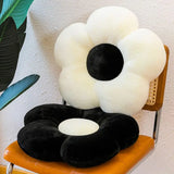 Gaeaspace  -  Flower pillow sunflower cushion super soft Instagram minimalist style black and white cushion living room plush cushion