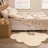 Gaeaspace  -  Cloud Shaped Bedside Carpet Soft Plush Bedroom Rugs Non Slip Floor Mat for Living Room Nursery Baby Play Mat Home Decorative Rug