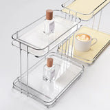 Gaeasapce  -  Ins Light Luxury Desktop Makeup Organizer Cosmetic Storage Box Perfume Shelf Bathroom Skin Care Products Rack