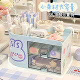 Gaeaspace  -  Desktop Drawer Style Cute Pen Holder Student Dormitory Headstring Stationery Cosmetics Sorting Office Supplies Storage Box