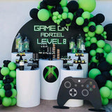 Gaeaspace  -  105Pcs/lot Gaming Party Balloon Garland Kit Green Black Birthday Party Balloons Arch Kids Gamer Video Game Decorations Supplies