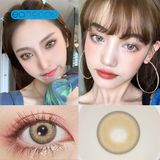 Gaeaspace  -  brown Colored Contact Lenses soft for eyes small Beauty Pupil myopia prescription degree yearly natural new big