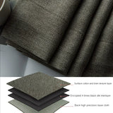 Gaeaspace  -  Ins Cotton Linen Full Blackout Living Room Curtain Light Luxury Thick Study Curtains Sunscreen Heat Insulation Bedroom Drapes