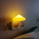 Gaeaspace  -  Bedroom Led Night Light Mushroom Wall Socket Lamp Eu Us Plug Warm White Light-control Sensor Bedroom Light Home Decoration