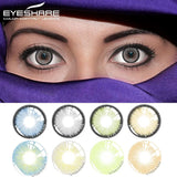 Gaeaspace  -  2pcs Color Contact Lenses for Eyes Natural Look Brown Lenses Gray Contact Blue Lenses Fast Delivery Gray Eye Lenses