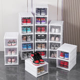 Gaeaspace  -  Simple Foldable Thickening Transparent Shoe Box Home Multi-Functional Shoe Cabinet Sneaker High Heels Sundries Organizer