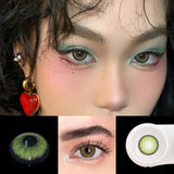 Gaeaspace  -  1Pair Color Contact Lenses For Eyes Blue Green Beauty Pupils Natural Contact Lenses Dawn Series Makeup Lens With Case