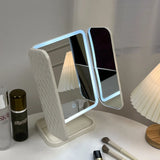 Gaeaspace  -  Makeup Mirror LED Lights Dorm Dressing Mirror Beauty Light up your fill light with Smart Complementary Makeup Mirror Tri