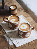 Gaeaspace  -  Ins Style Cartoon Japanese Mug Hand Painted Poached Egg Ceramic Cup Home Office Breakfast Mugs Tea Water Milk Coffee Cup