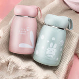 Gaeaspace  -  1pc 320ml Rabbit Cute Insulating Bottle Portable Home Female Office Water Cup Stainless Steel Insulated Coffee Cup Vacuum Bottle