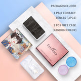 Gaeaspace  -  1Pair High Quality Colored Contact Lenses for Eyes Blue Eye Contacts Brown Lense Gray Pupils Green Cosmetic Lens Yearly