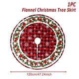 Gaeaspace  -  90/120cm Christmas Tree Skirts Plush Mat Christmas Decor for Home Tree Surround Base Mat Xmas Ornament New Year Gift