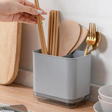 Gaeaspace  -  Storage Rack Multifunction Utensil Holder Knife Chopsticks Countertop Cutlery Drying Rack Flatware Drain Tidy Rack Kitchen Tools